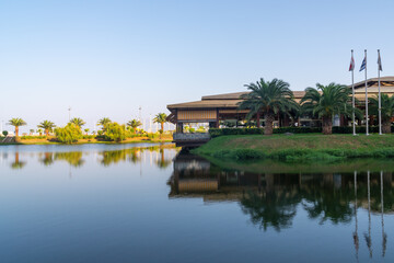 Obraz premium Ardagani Lake, recreation place in Batumi. Travel