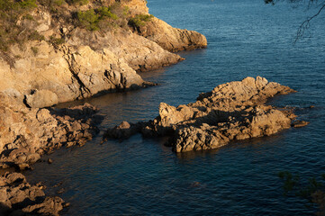 rocks and sea