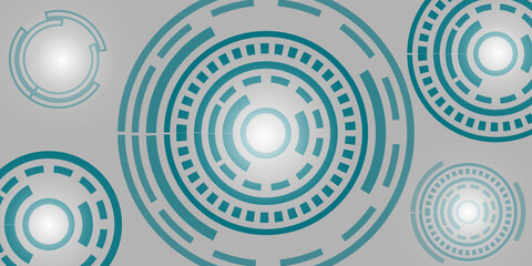 Abstract Modern technology circles vector background. vector illustration.