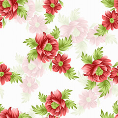 Fototapeta premium seamless flower pattern