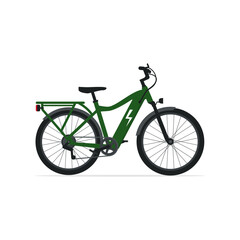 Bicycle isolated on white background