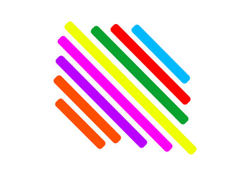 fondo blanco con rect&aacute;ngulos diagonales en colores y bordes redondeados