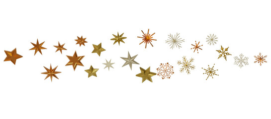 Winter christmas sky with falling snow