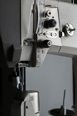 industrial sewing machine needle close-up