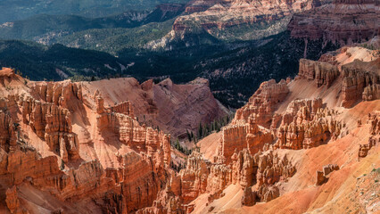 View from Ramparts Trail in the Cedar Breaks national monument - Utah - amphitheater