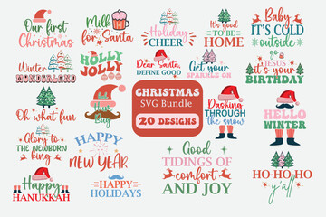  Christmas SVG Bundle,  Christmas  t shirt,  Christmas  vector.