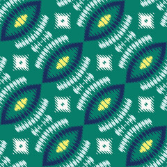 Ikat Aztec tribal Aztec Seamless Pattern. Ethnic Geometric Ikkat Batik Digital vector textile Design for Prints Fabric saree Mughal brush symbol Swaths texture Kurti Kurtis Kurtas