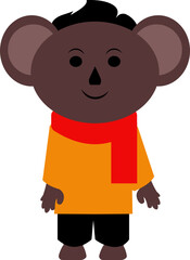 hand drawn Cute Animals illustration