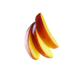 Fresh tasty ripe peach or nectarine fruits