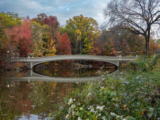 Bow bridge in late autumn