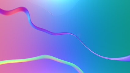 Abstract illustration in holographic colour, futuristic wallpaper.