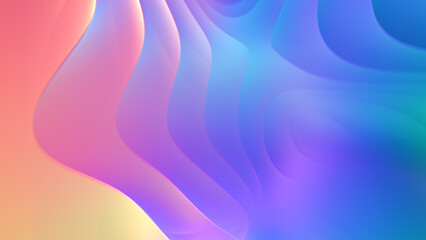 Abstract illustration in holographic colour, futuristic wallpaper.