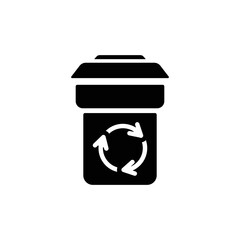 trash can icon design vector template
