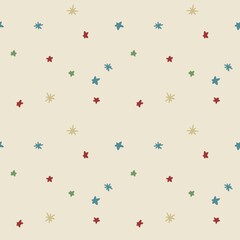 seamless beige christmas pattern with