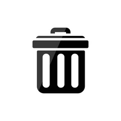 trash can icon design vector template