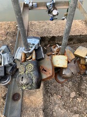 locks on the bridge