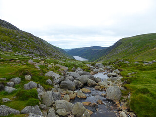 Obraz premium Mountains and lake in Ireland 