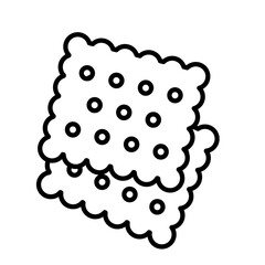 biscuits, cookies - vector icon