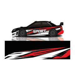 Obraz premium Car decal wrap design vector