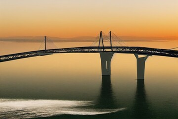 Fototapeta na wymiar Jiaozhou Bay Bridge of Qingdao City,Shandong Province,China