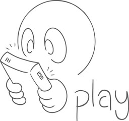 Playing videogames funny draw