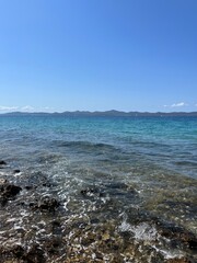 Blue sea horizon, natural seascape