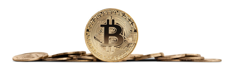 Gold Bitcoin and stack coins