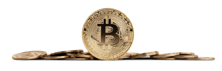 Gold Bitcoin and stack coins