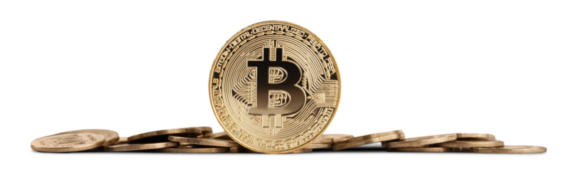 Gold Bitcoin and stack coins