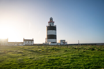 Fototapeta na wymiar Hook lighthouse, County Wexford, Ireland Lighthouse at Hook Head, County Wexford, Ireland