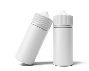 Chubby gorilla bottle, e liquid bottle with transparent background. 3d render.