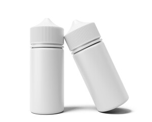 Chubby gorilla bottle, e liquid bottle with transparent background. 3d render.