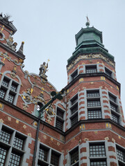 beautiful place of Gdansk, old town of Gdansk