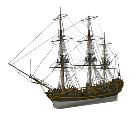 Licorne ship - 3D render