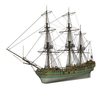 Aurora slave ship - 3D render
