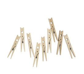 wooden clothespins