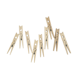 wooden clothespins