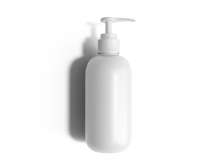Blank Soap Dispenser Bottle packaging with transparent background. 3d render.
