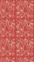 seamless pattern with shoes