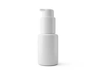 blank white plastic spray bottle with transparent background. 3D render.