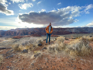 Obraz premium Snow Canyon Overlook, Utah