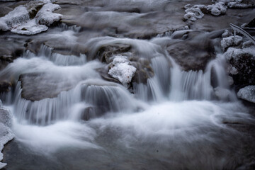 waterfall in winter