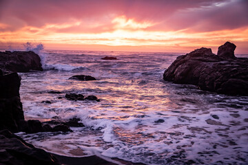 Obraz premium Cambria, California Sunset