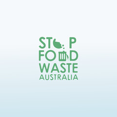 STOP FOOD WASTE logo design