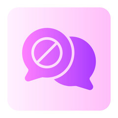 speech bubble gradient icon