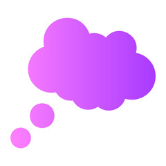 speech bubble gradient icon
