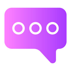 bubble chat gradient icon