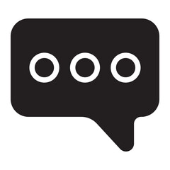 bubble chat glyph icon