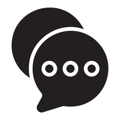 bubble speech glyph icon