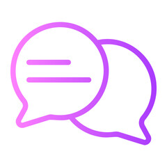 communication gradient icon